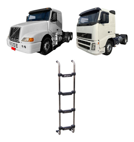 Escada Caminhão Volvo Fh Nh Até ...2013 Cab. Baixa Cromado 0