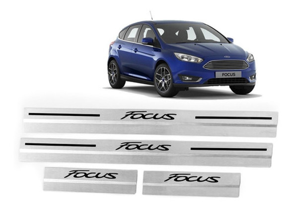 Cubre Zocalos De Acero Inoxidable P/ Ford Focus 2,3,4 0