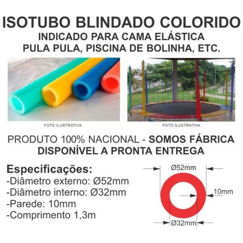 Isotubo Blindado P/cama Elastica Kit C/32 Direto Da Fabrica 1