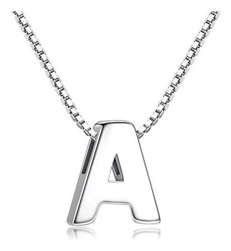 Collar De Fantasía Inicial De Plata De Ley 925, Diseño De Al 0