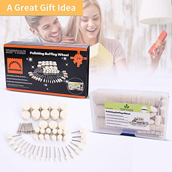 Kit De Pulido De Herramientas Con Vastago De 1/8-100un 1
