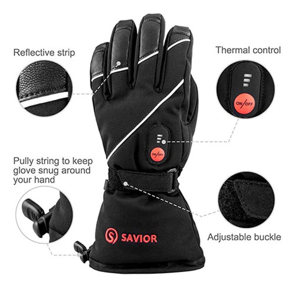 Savior - Guantes De Esquí Y Snowboard Eléctricos Calefacc. 1