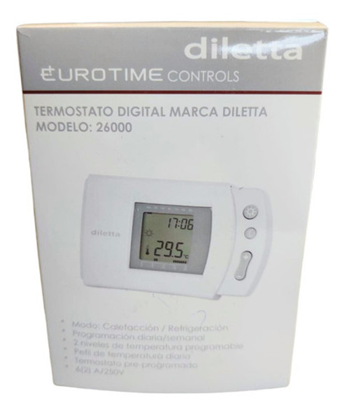 Termostato Digital Programable Calefacción 26000 Diletta 1