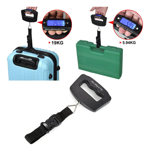 Balanza Portátil Digital De Mano Para Equipaje Maleta 50 Kg 1