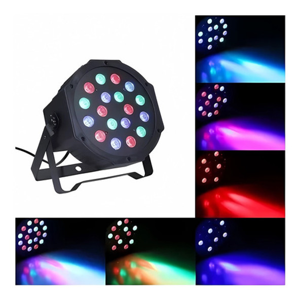 Luz Par Led 18 X 1w Display Dmx Tacho Spot Audioritmico Rgb 0 Luz Par Led 18 X 1w Display Dmx Tacho Spot Audioritmico Rgb 0