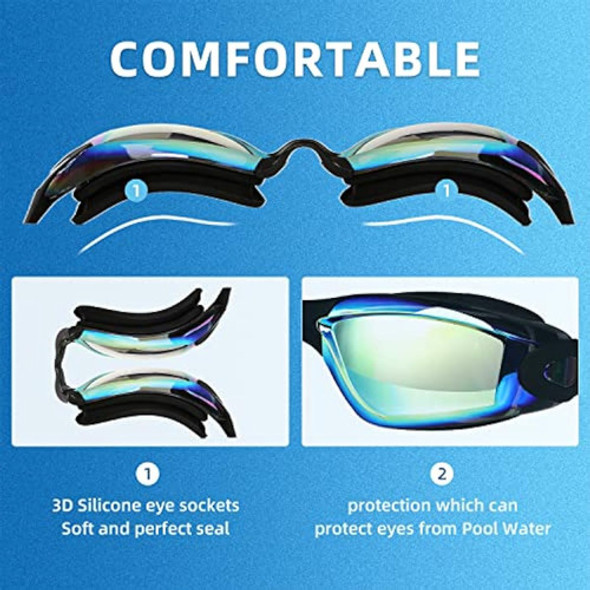 Loconha Gafas De Natación, Paquete De 2 Gafas De 1