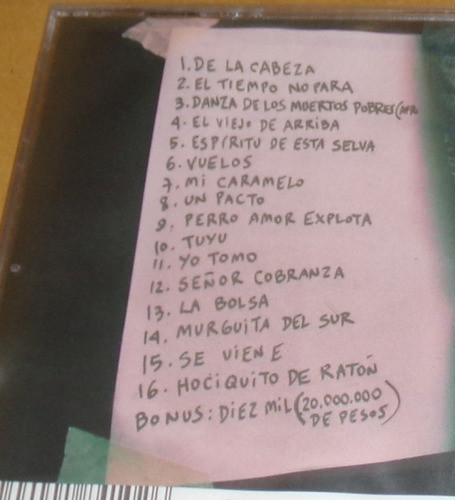 De La Cabeza Con Bersuit Vergarabat Cd Nuevo Kktus 1