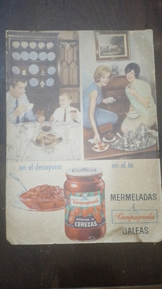 Antiguo Cartel Publicidad  Mermelada La Campagnola - Años 60 0