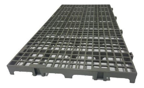 Kit 10 Pisos Plastico Cinza Estrado 50x25cm 0