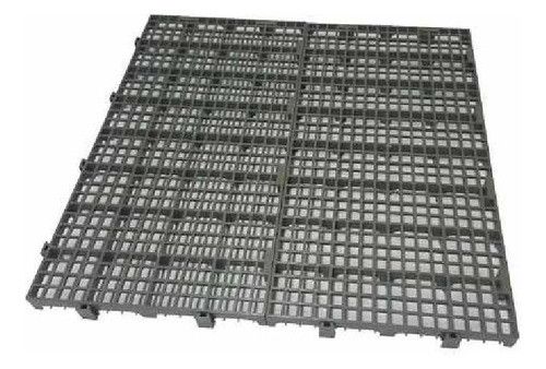 Kit 10 Pisos Plastico Cinza Estrado 50x25cm 1