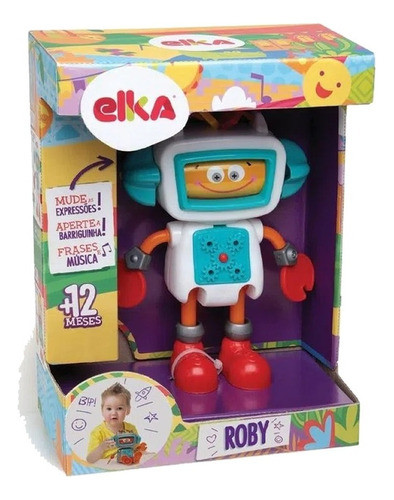 Boneco Infantil Roby Robô De Atividades - Elka 0