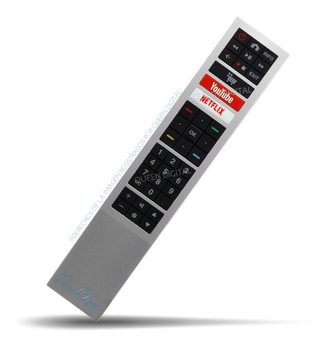 Control Remoto Para Smart Aoc Plateado 4k Netflix You Tube 0