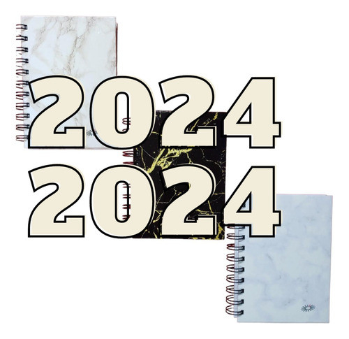 Agenda Arwen 2024 N6 Diaria Línea Marmoladas 10x14cm 0