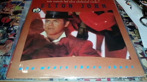 Elton John Who Wears These Shoes Uk Vinilo Maxi Impecable 84 0