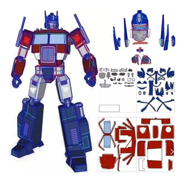 Transformers Optimus Prime 70 Cm Gigante Papercraft (x Mail) 0