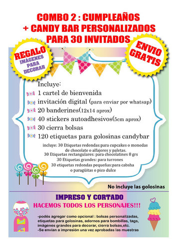 Yu Gi Oh Kit Cumpleaños Y Candy Bar 1