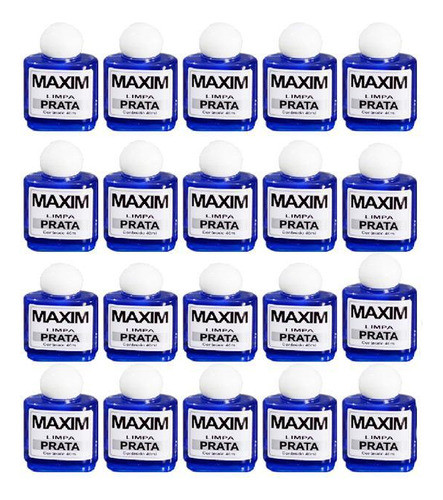 Kit 40un Limpa Prata 925 Maxim 40ml Azul  Liquido  Revenda 0