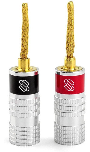 Conector Para Parlantes Conexion Cable Pin Banana Flex Hifi 0