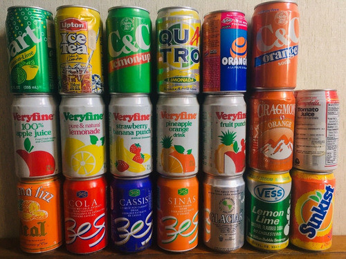 Lote B Colección De Latas ´90, Holanda Eeuu Francia Arg 1