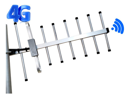 Antena Exterior Yagi 24dbi 4g Amplificador/modem/tel Rural 6 0
