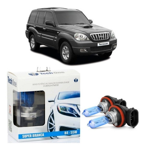 Lampada Super Branca Milha H3 Hyundai Terracan 2003/2006 0
