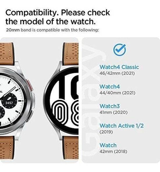 Malla Para Samsung Galaxy Watch 4 Classic 46/42mm - Brown 1