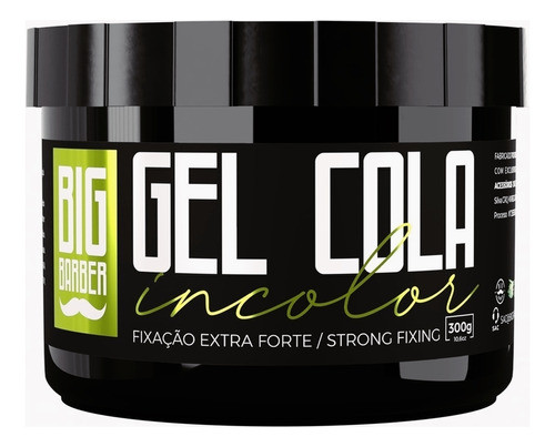 Gel Cola Big Barber 300g Incolor Extra Forte Atacado 36 Unid 1