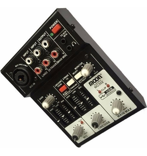 Consola Moon Mc302 Usb Interface  2 Ch Mixer Estudio 18c 1