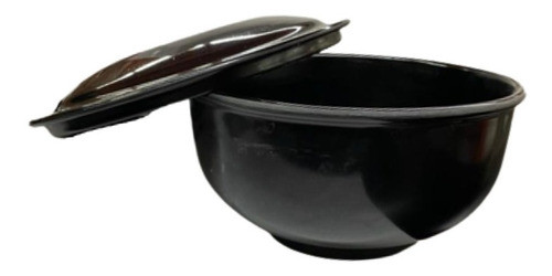 Kit 4 Tigelas Em Melamina Com Tampa Comida Japonesa- 960ml 1