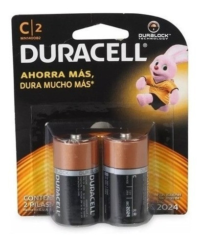 Pila Alcalina Duracell C Mediana X 2 En Blister 0