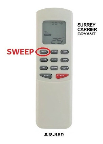 Control Remoto Aire Acondicionado Surrey Carrier Bryant Swee 1