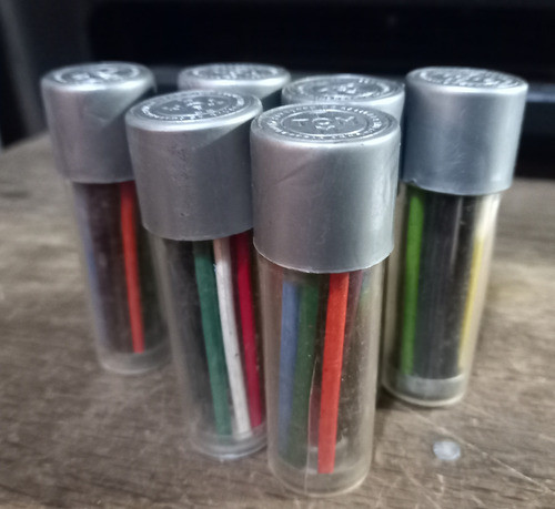 Antiguas Minas Crayones Tom 2,5mm Colores 6 Estuches X 12 0