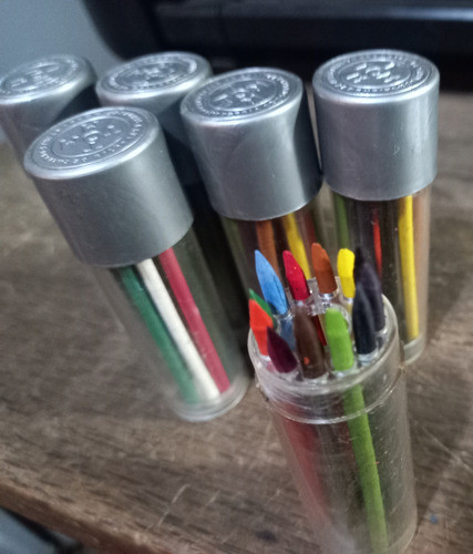 Antiguas Minas Crayones Tom 2,5mm Colores 6 Estuches X 12 1