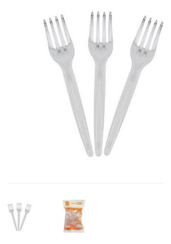Garfo De Sobremesa Cristal Com 50 Und 0