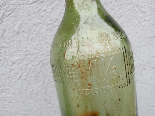 Antigua Botella De Aceite Ghc De 1 1/2 Vacia 1