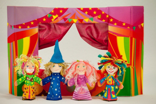 Mini Teatro El Circo Con Títeres Dedo De Artistas 0