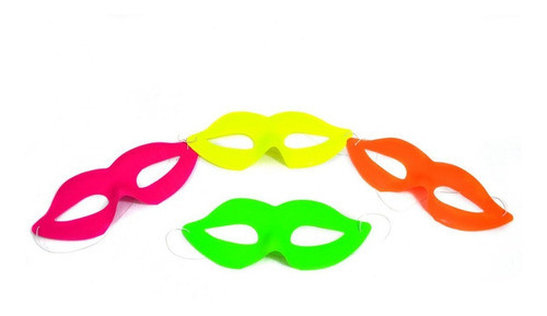 Antifaz Veneciano Fluo - 20,5 Cm X 12u - Universo Mágico 0