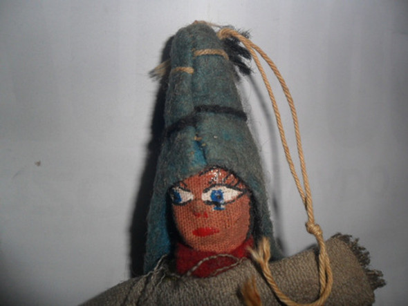 Antiguo Muñeco Tela Vestimenta Regional Ropa Trapo Poncho 1