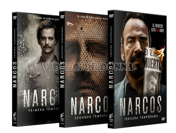 Narcos Serie Telenovela Temporada 1 2 3 Dvd Netflix 0