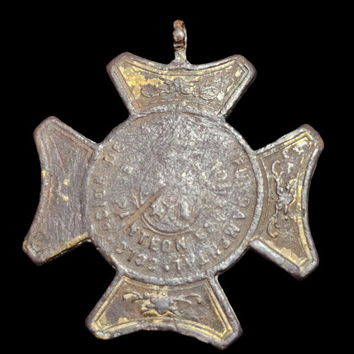 Medalla Panteón Español Gral. Sarmiento Año 1896 Cobre - 706 1