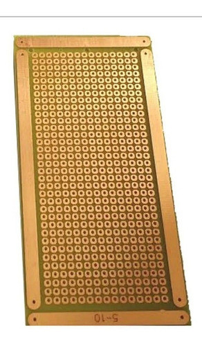 Placa 5x10 Universal Padrão Perfurada Ilhada Fibra Fenolite 0