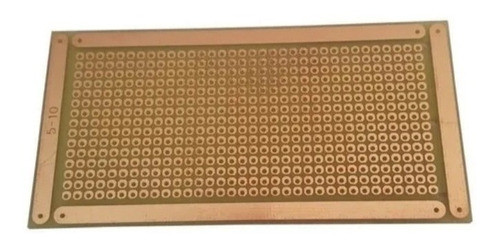 Placa 5x10 Universal Padrão Perfurada Ilhada Fibra Fenolite 1