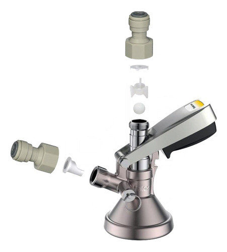 Conector G Cerveza Talos + 2 Acoples Rápidos Y Antiretornos 0