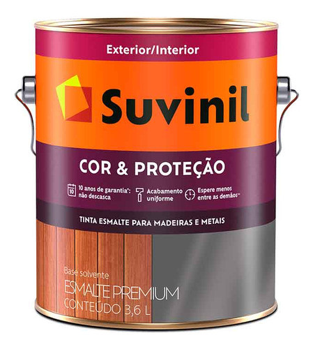 Esmalte Sintético Suvinil Platina Brillante 3.6l 0