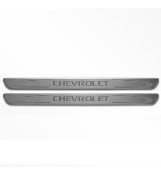 Protector Zocalo Aluminio X 2 Onix 2020/ 100% Chevrolet Orig 0