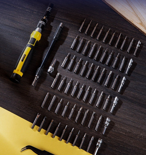 Set Kit Destornilladores Puntas Precision Deli Tools 65 Pzas 1