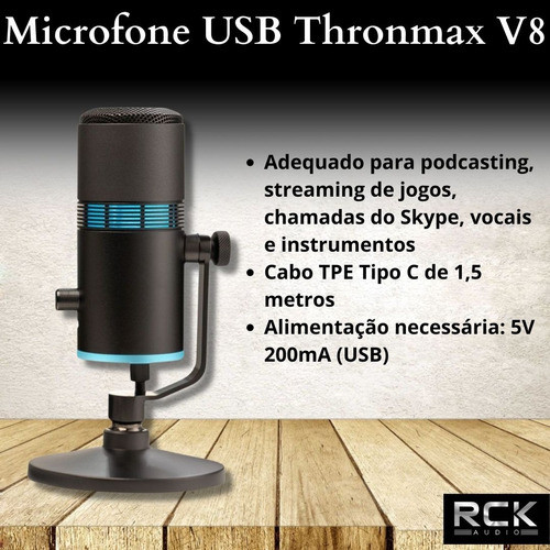 Kit Microfone Usb Thronmax M30 Streaming Completo 1
