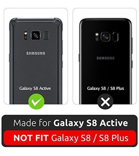 Galaxy S8 Active Case, Supcase Funda De Funda Rigida Para T 1