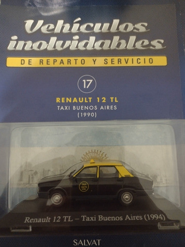 Colección Inolvidables De Servicio, Renault 12 Tl Taxi 0
