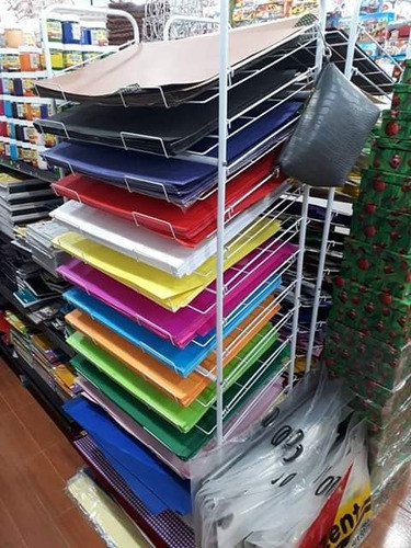 Exhibidor Cartulinas 10 Bandejas Libreria Estanteria Goma Ev 1